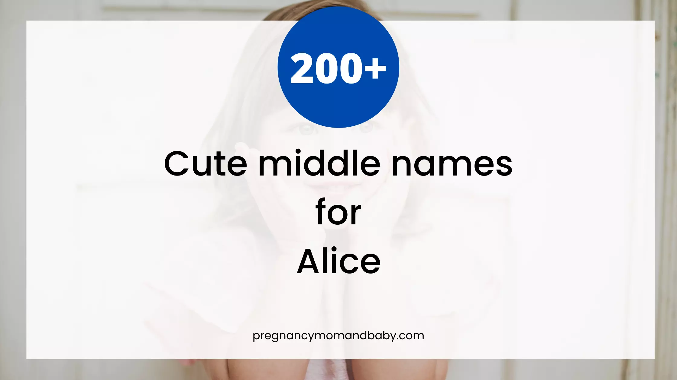 middle names for alice