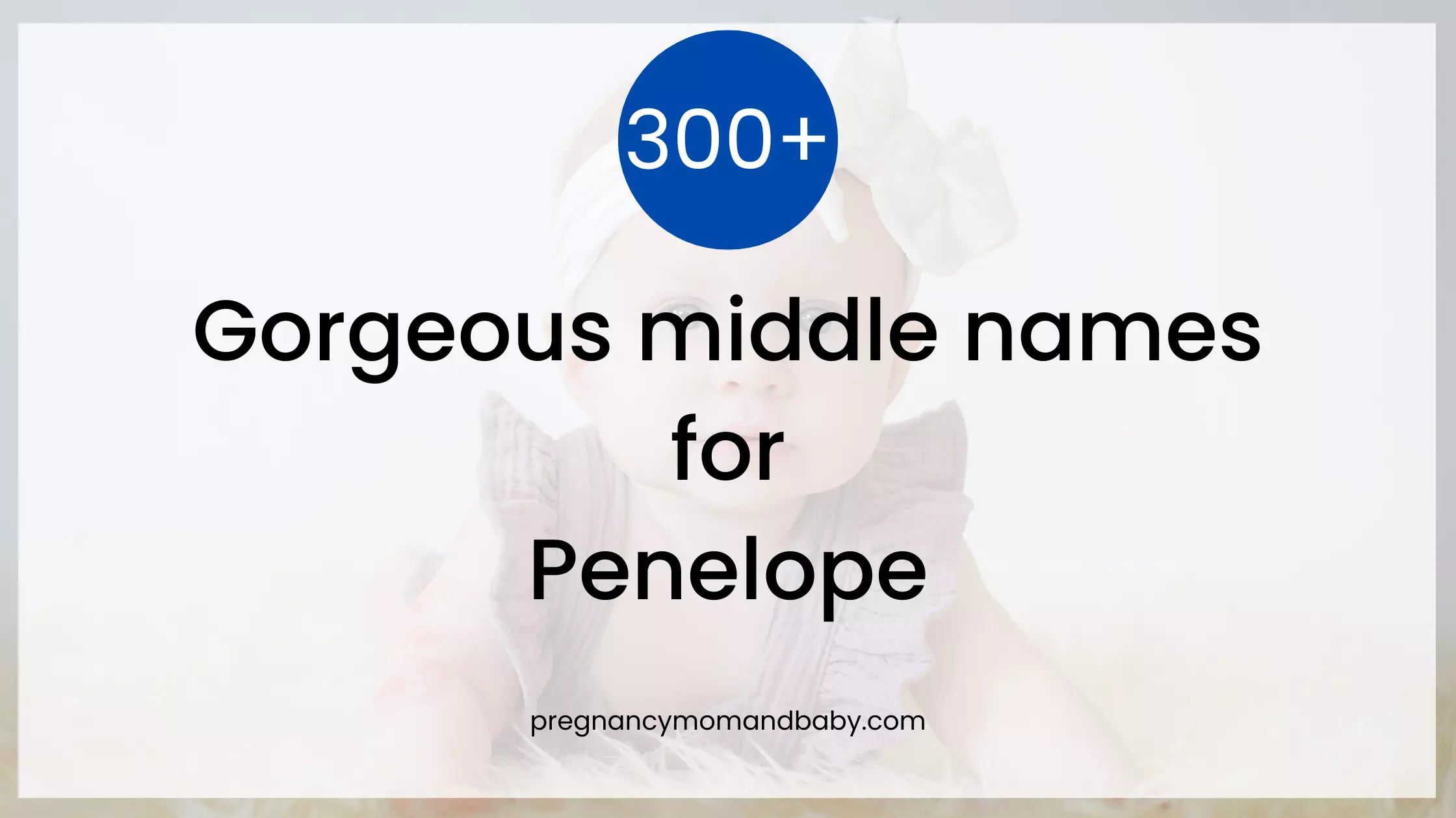 middle names for Penelope