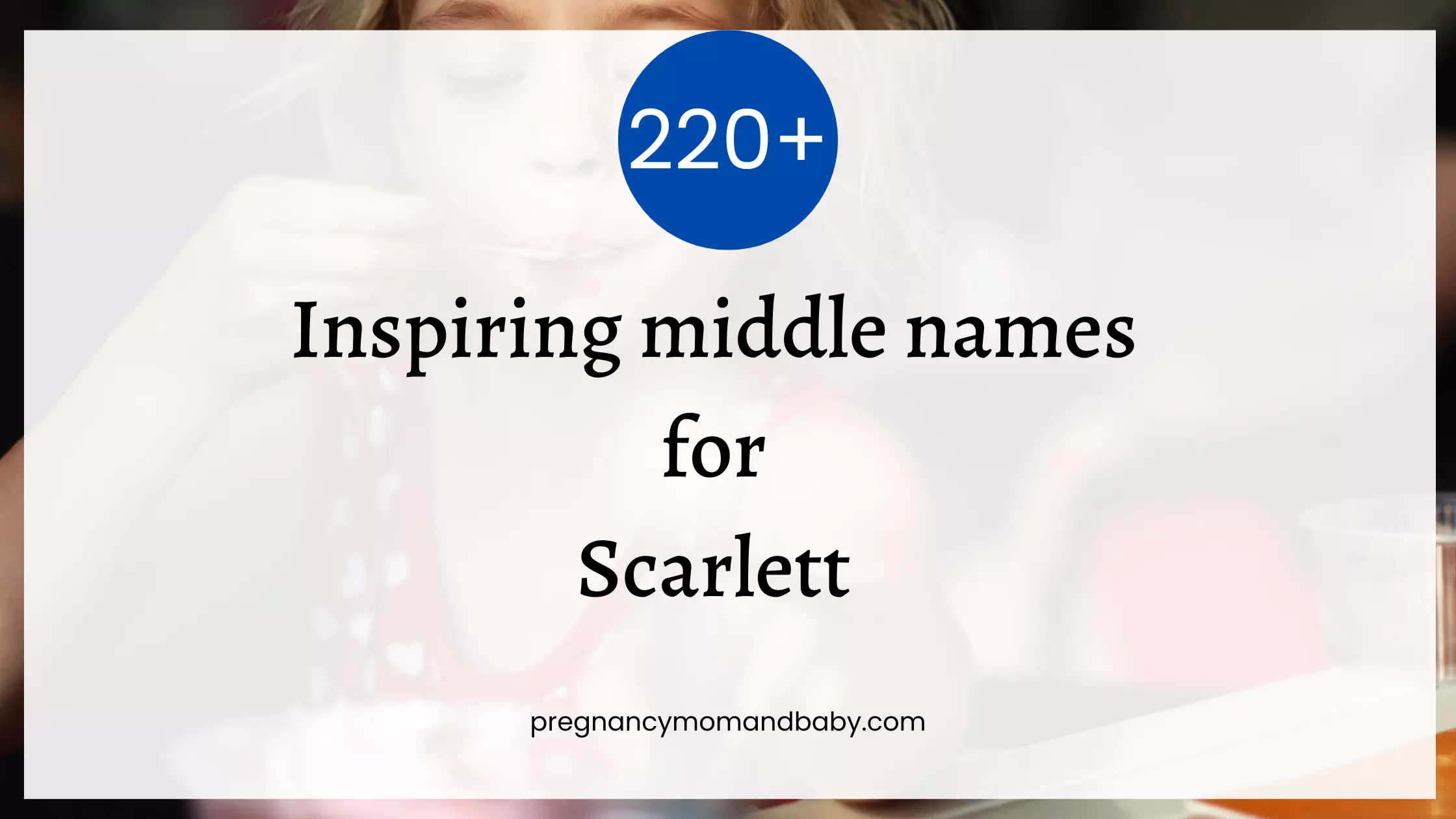 middle names for Scarlett
