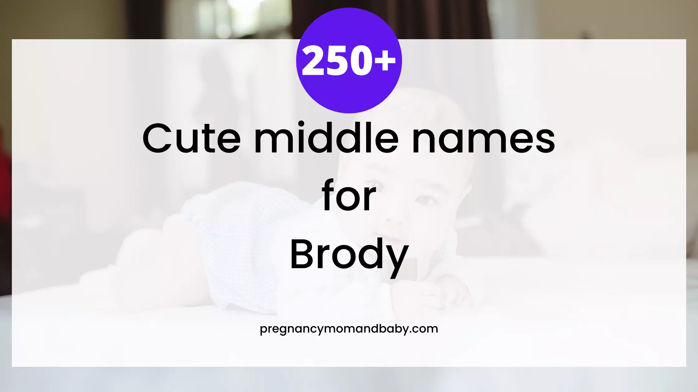middle names for Brody