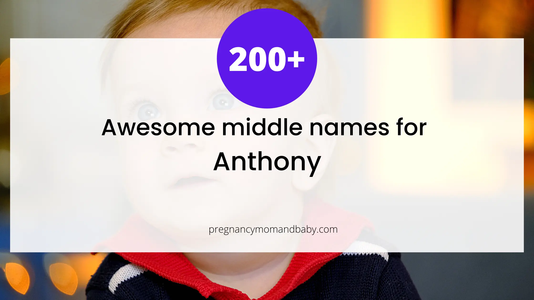 middle names for Anthony