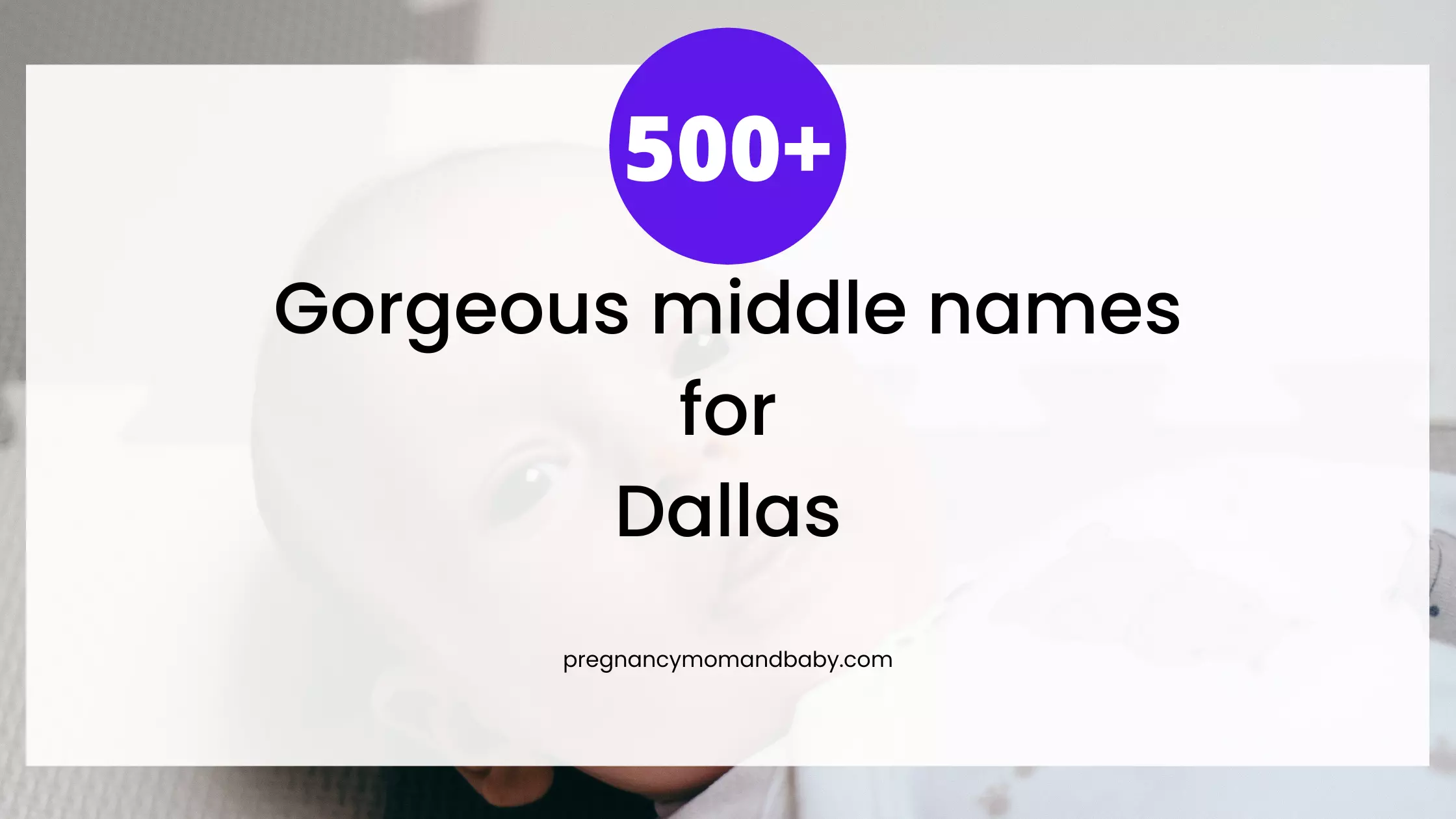 middle names for Dallas
