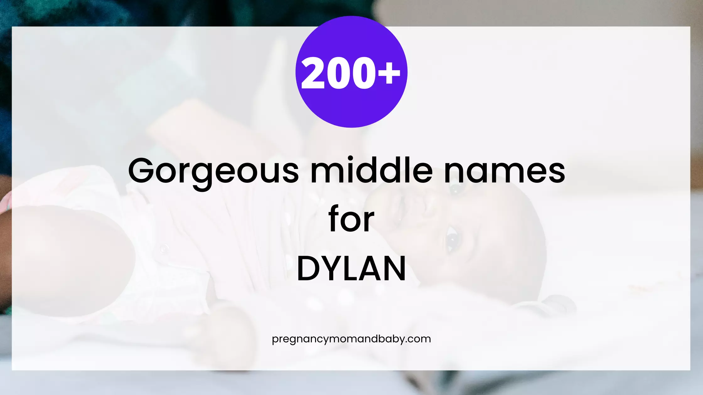 middle names for dylan