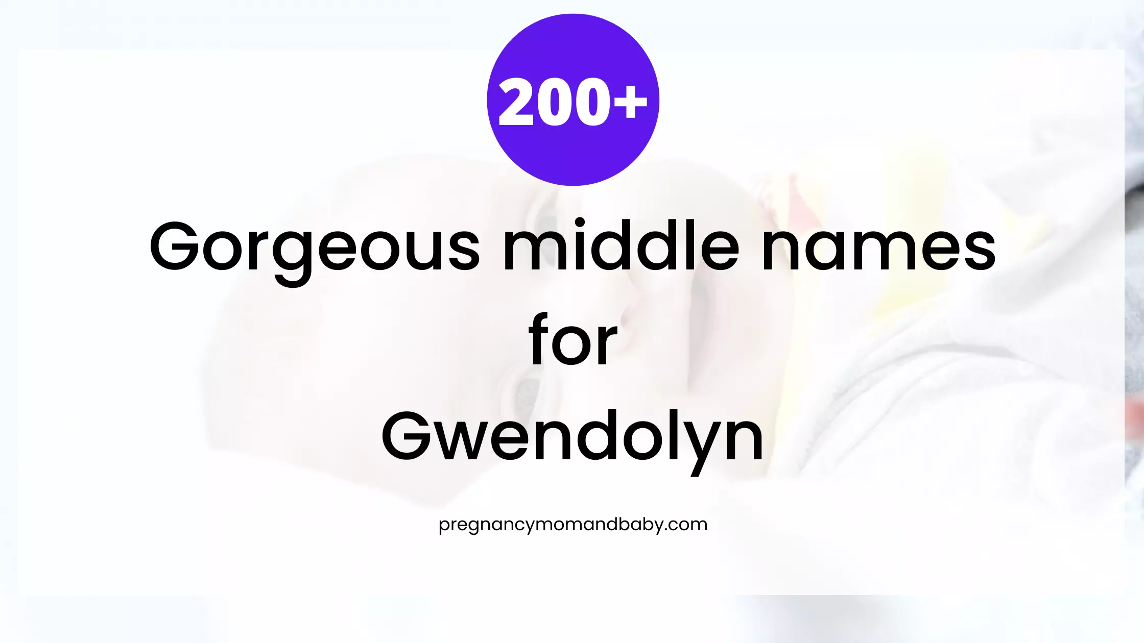 middle names for Gwendolyn