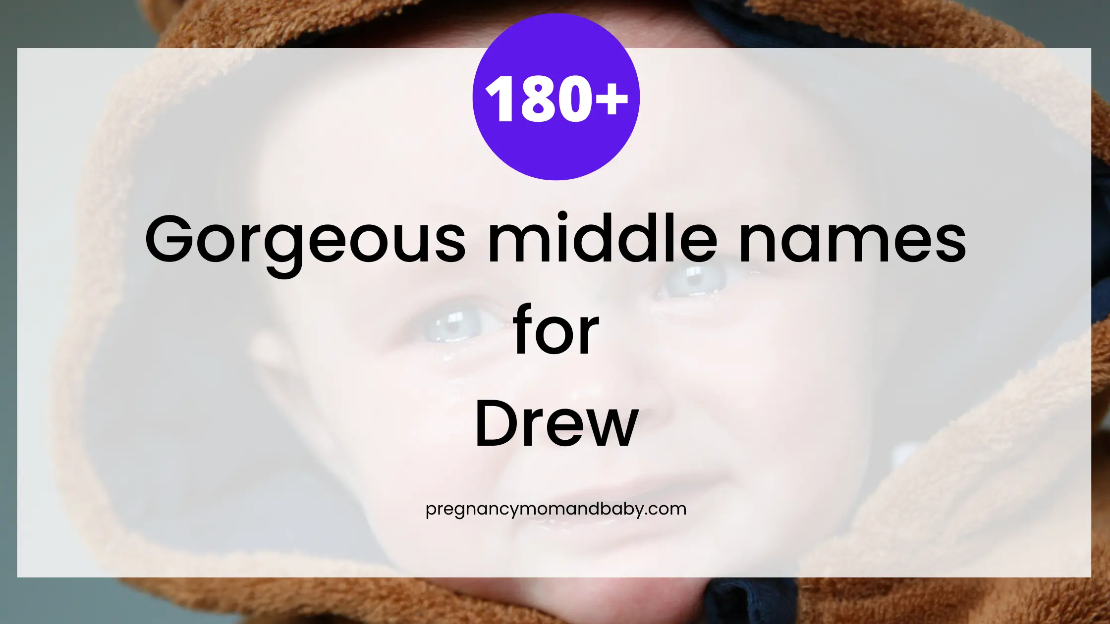 middle names for drew