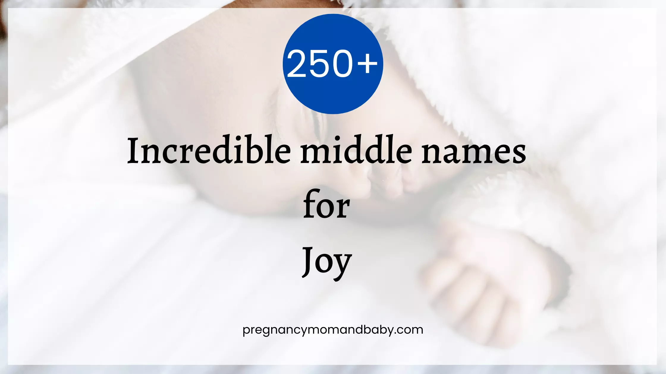 middle names for joy