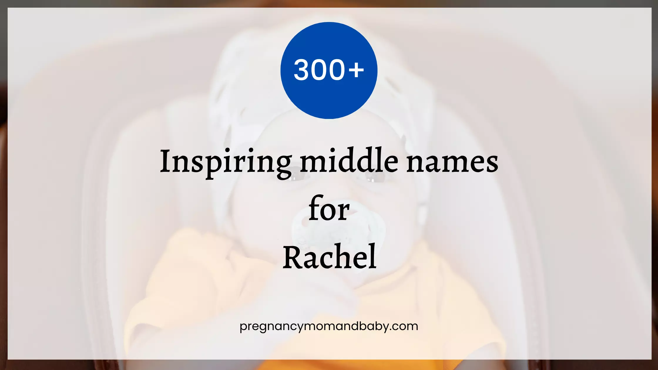 middle names for Rachel