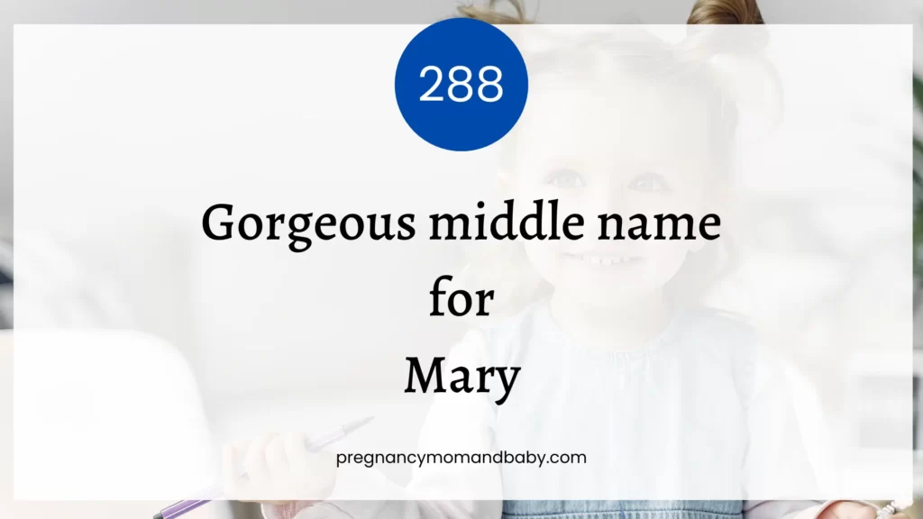 middle name for Mary